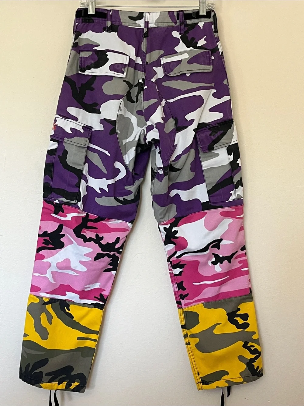 Gnarcotic “ Four Loko” Camo Cargo Pants Sz 28-31 Adjustable -Unisex Streetwear